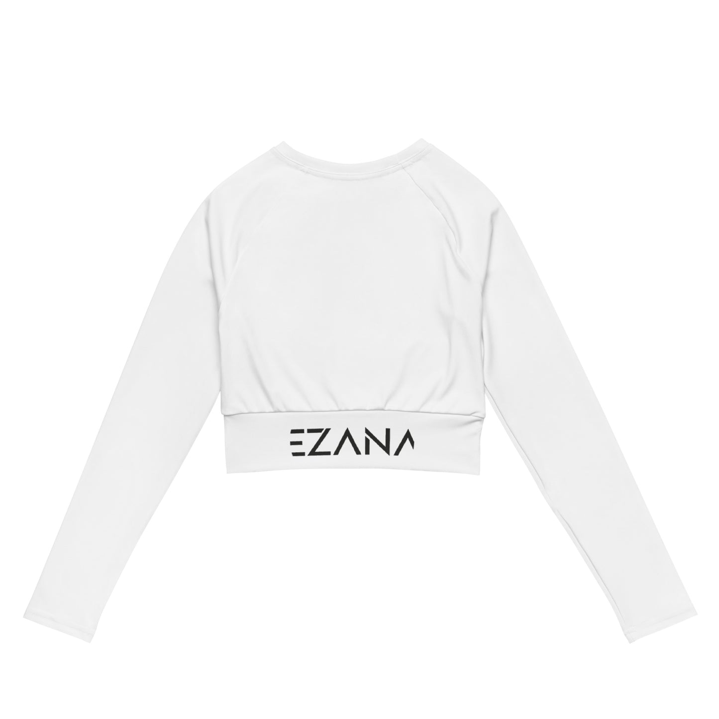 Recycled long-sleeve crop top